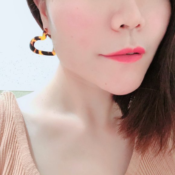 2 for20🧡Heart Leopard earrings geometric acrylic - Picture 6 of 6